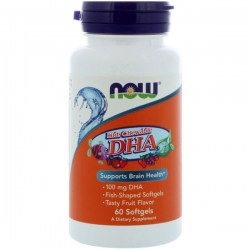 Купить Now Foods Kid’s Chewable DHA Tasty Fruit Flavor Киев, Украина